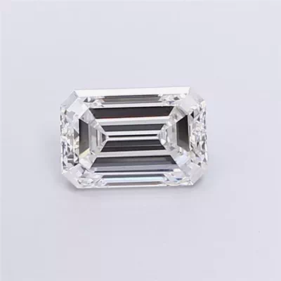 1.04ct F VS2 Rare Carat Ideal Cut Emerald Lab Grown Diamond