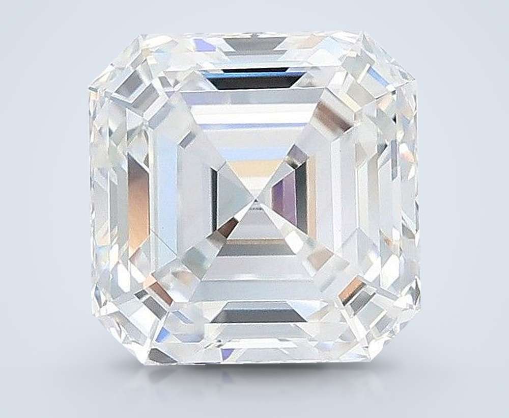 3.08ct E VS1 Rare Carat Ideal Cut Asscher Lab Grown Diamond
