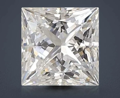 1.09ct D VS1 Rare Carat Ideal Cut Princess Lab Grown Diamond