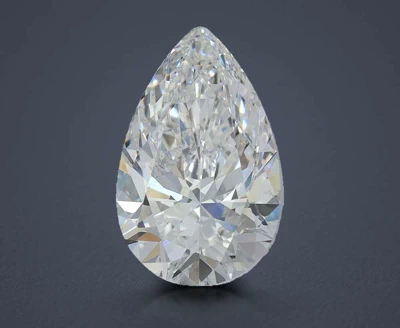 4.03ct D VS2 Rare Carat Ideal Cut Pear Lab Grown Diamond