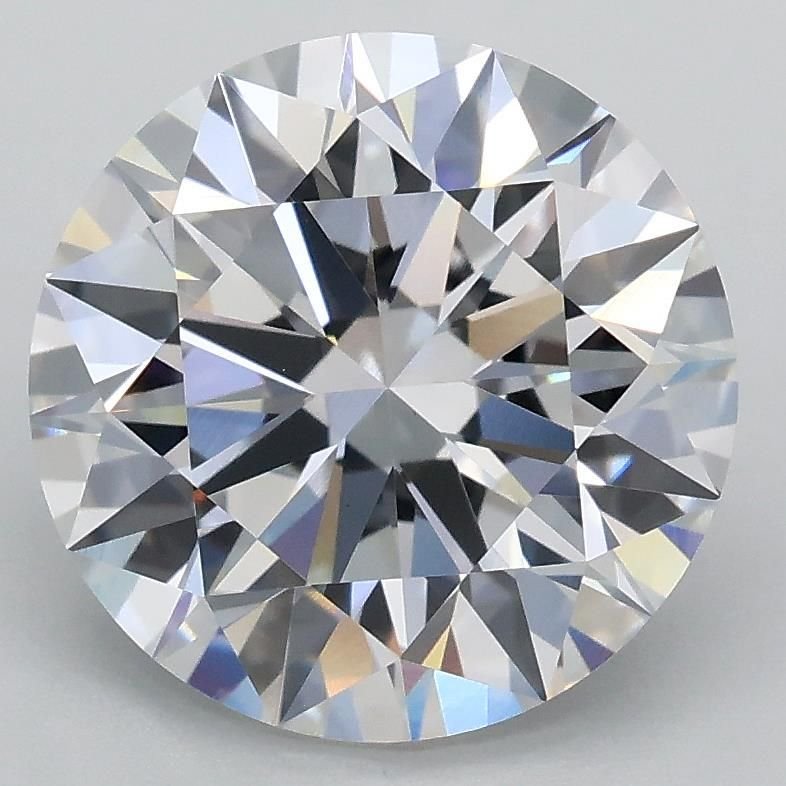 3.08ct D VVS2 Rare Carat Ideal Cut Round Lab Grown Diamond