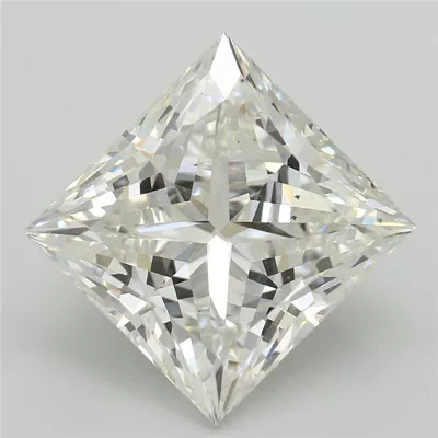 5.04ct G VS2 Rare Carat Ideal Cut Princess Lab Grown Diamond