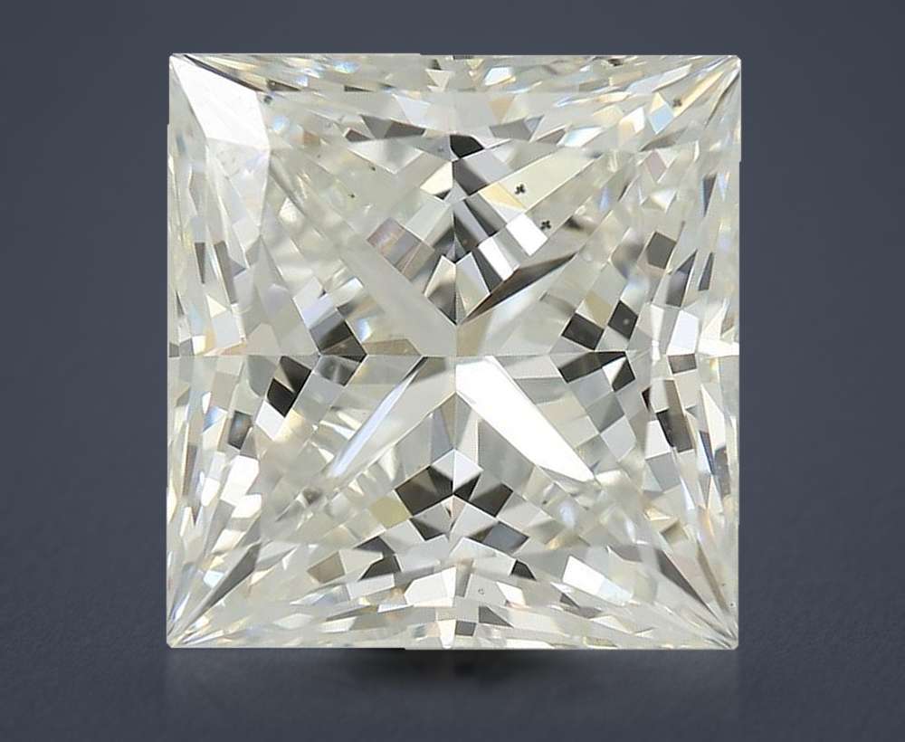 5.04ct G VS2 Rare Carat Ideal Cut Princess Lab Grown Diamond