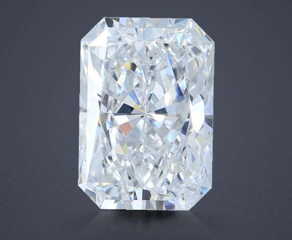 2.60ct D VS2 Rare Carat Ideal Cut Radiant Lab Grown Diamond