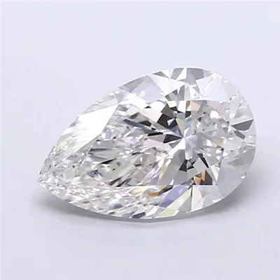 3.01ct F VS1 Rare Carat Ideal Cut Pear Lab Grown Diamond