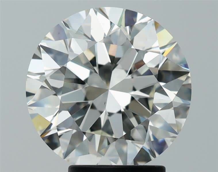 4.04ct J VS1 Rare Carat Ideal Cut Round Diamond