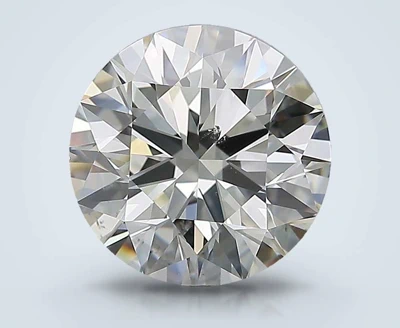 3.00ct K SI1 Rare Carat Ideal Cut Round Diamond