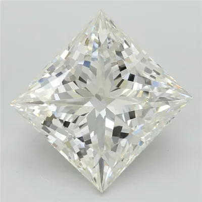 5.42ct F VS2 Rare Carat Ideal Cut Princess Lab Grown Diamond