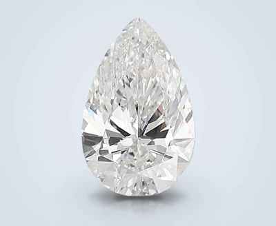 4.02ct D VS2 Rare Carat Ideal Cut Pear Lab Grown Diamond