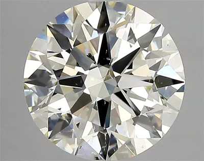 3.04ct K SI1 Rare Carat Ideal Cut Round Diamond