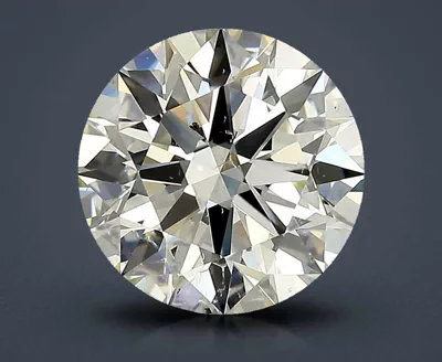 3.04ct K SI1 Rare Carat Ideal Cut Round Diamond