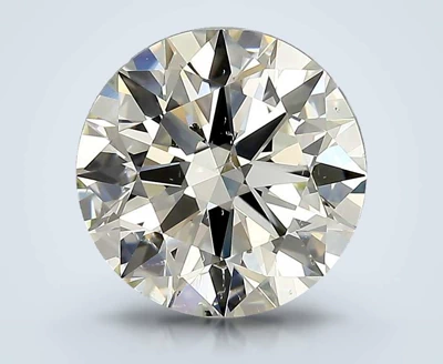 3.04ct K SI1 Rare Carat Ideal Cut Round Diamond