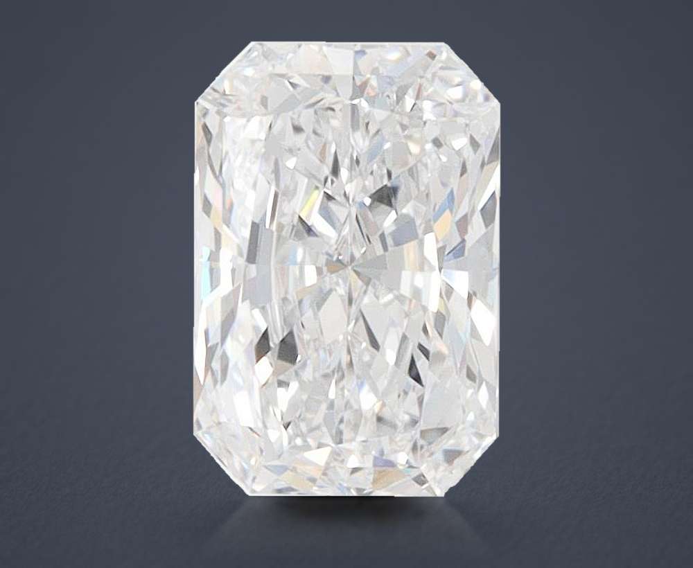 1.50ct D VVS2 Rare Carat Ideal Cut Radiant Lab Grown Diamond