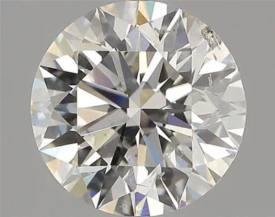 2.71ct I SI2 Rare Carat Ideal Cut Round Diamond