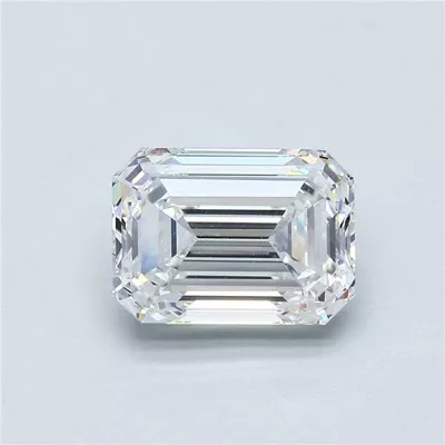 3.51ct F VS1 Rare Carat Ideal Cut Emerald Diamond