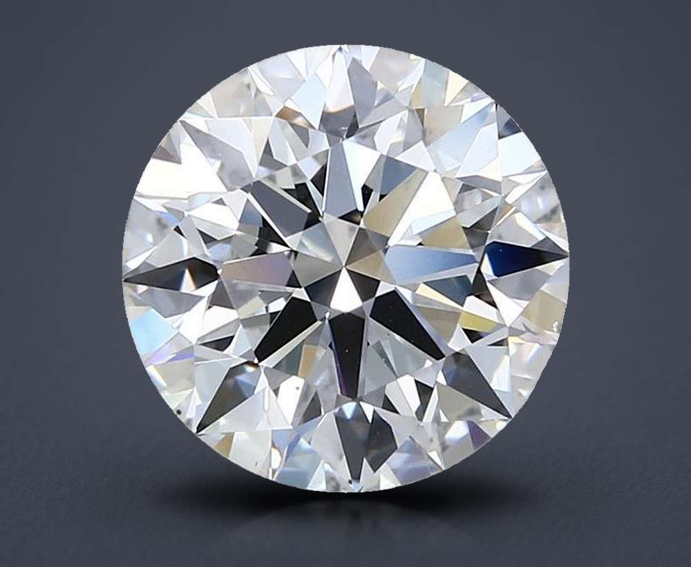 4.05ct F VS1 Rare Carat Ideal Cut Round Lab Grown Diamond