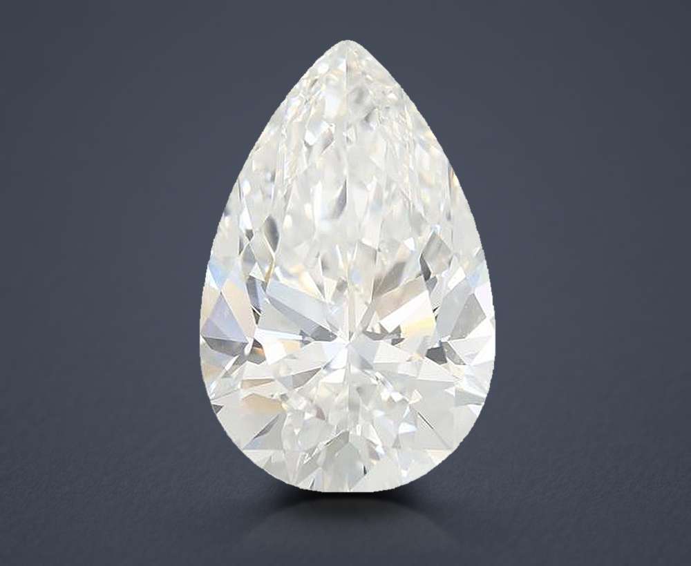 6.06ct E VVS2 Rare Carat Ideal Cut Pear Lab Grown Diamond
