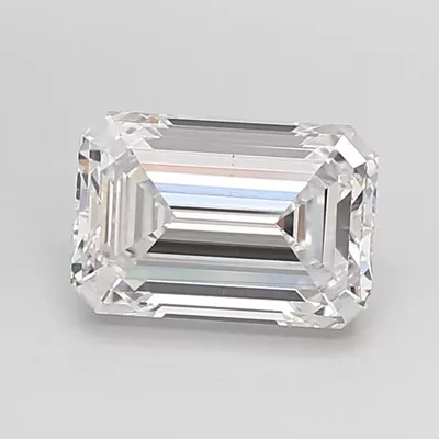 3.08ct D VS1 Rare Carat Ideal Cut Emerald Lab Grown Diamond