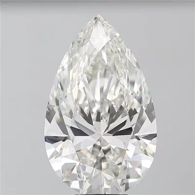 7.79ct H VS2 Rare Carat Ideal Cut Pear Lab Grown Diamond