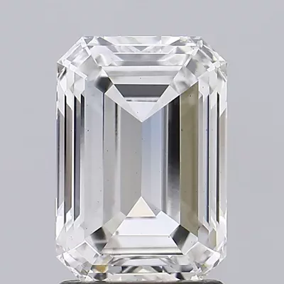 2.03ct H VS2 Rare Carat Ideal Cut Emerald Lab Grown Diamond