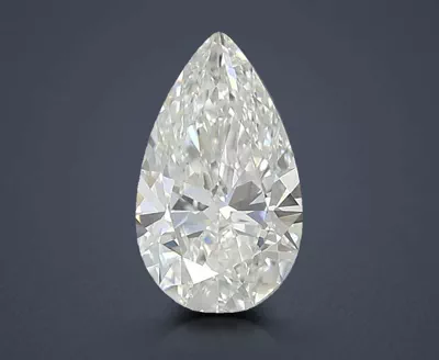 0.99ct E VVS2 Rare Carat Ideal Cut Pear Lab Grown Diamond