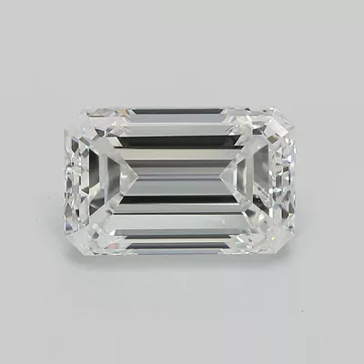 3.60ct F VS1 Very Good Cut Emerald Lab Grown Diamond