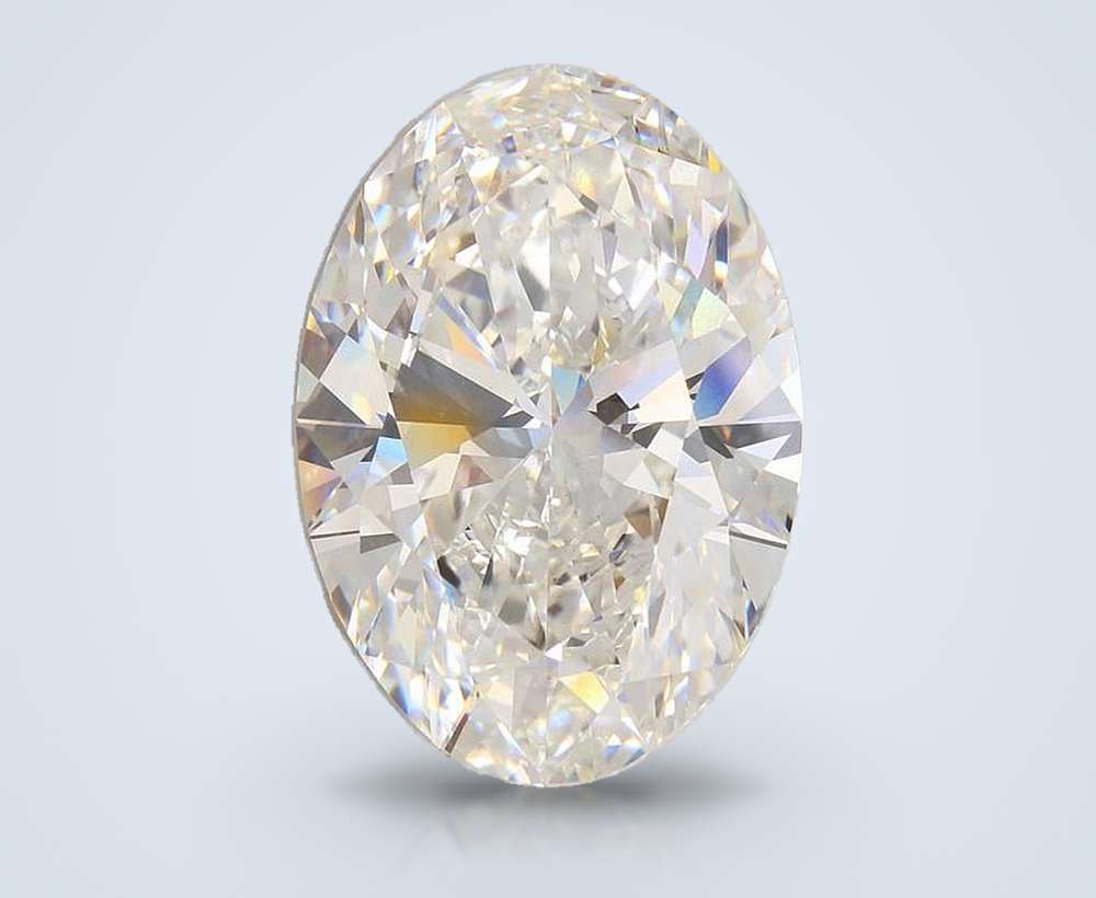 31.61ct F VS1 Rare Carat Ideal Cut Oval Lab Grown Diamond