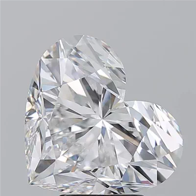 5.15ct E FL Rare Carat Ideal Cut Heart Diamond