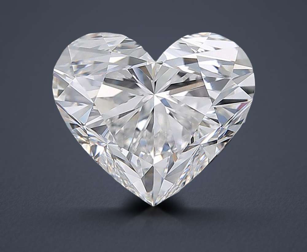 5.15ct E FL Rare Carat Ideal Cut Heart Diamond