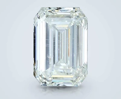 5.06ct K SI2 Rare Carat Ideal Cut Emerald Diamond
