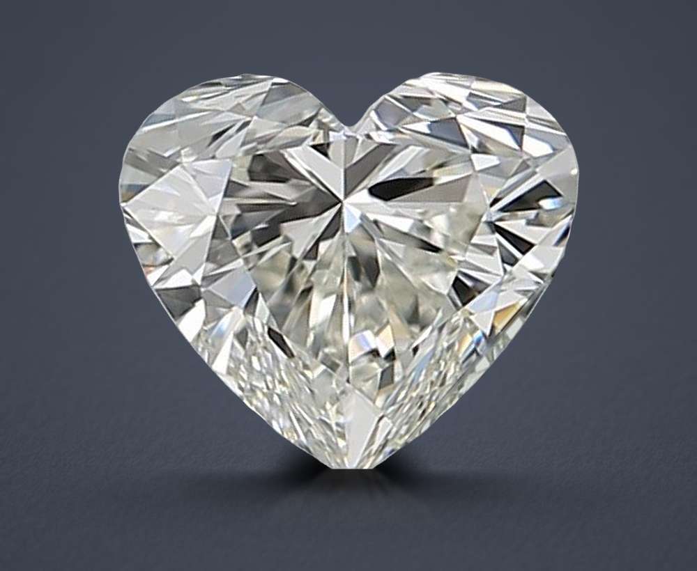 0.55ct K VVS1 Rare Carat Ideal Cut Heart Diamond