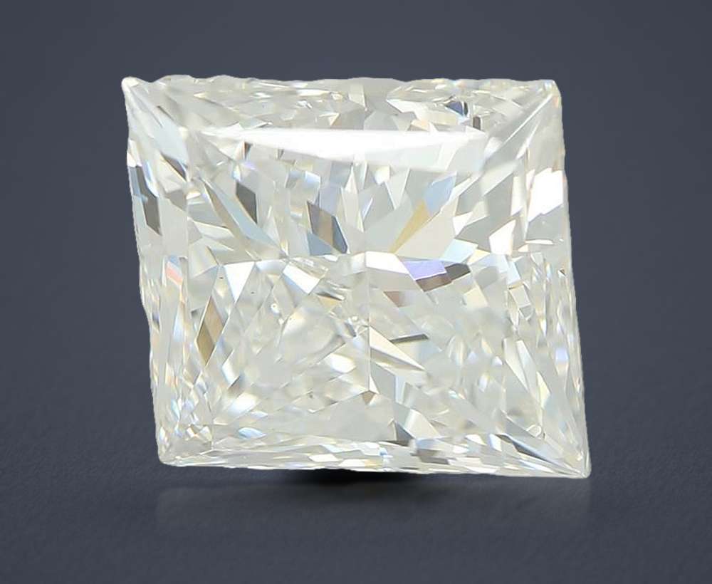 4.00ct E VS1 Rare Carat Ideal Cut Princess Lab Grown Diamond