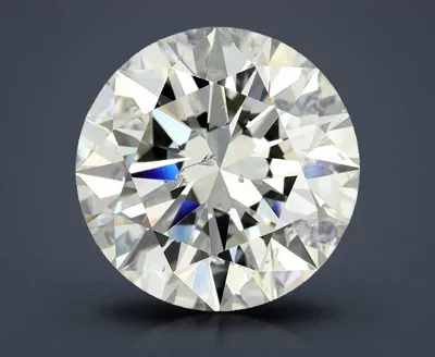 3.01ct J SI2 Rare Carat Ideal Cut Round Diamond