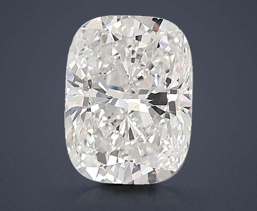 1.54ct E VVS2 Rare Carat Ideal Cut Cushion Lab Grown Diamond
