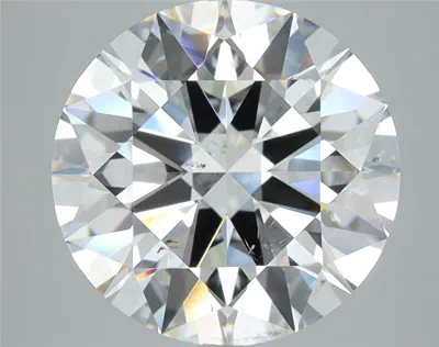 5.03ct F SI2 Rare Carat Ideal Cut Round Diamond