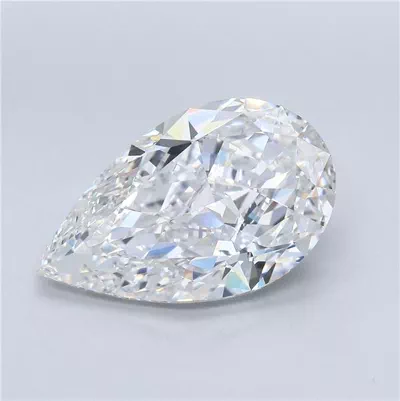 8.02ct F IF Excellent Cut Pear Diamond