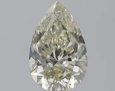 3.01ct J SI2 Rare Carat Ideal Cut Pear Diamond