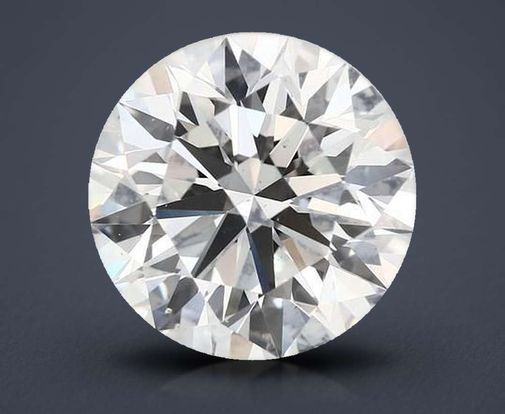 4.01ct H SI1 Rare Carat Ideal Cut Round Diamond