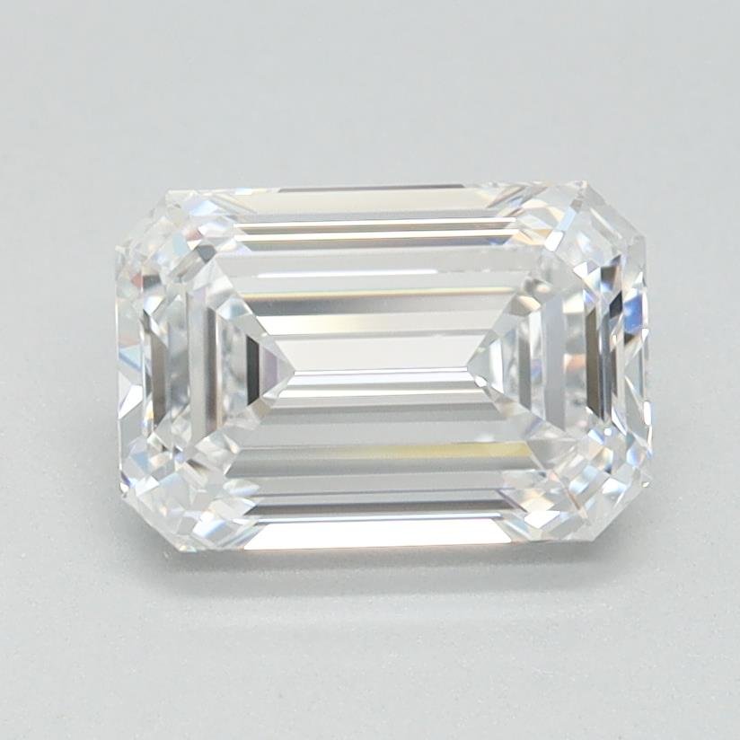 1.08ct F VVS2 Rare Carat Ideal Cut Emerald Lab Grown Diamond