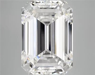 12.73ct F VVS2 Rare Carat Ideal Cut Emerald Lab Grown Diamond