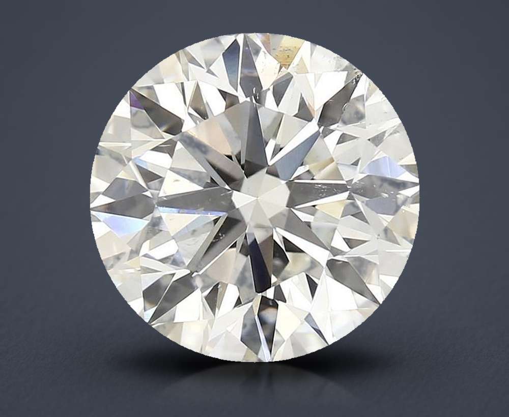2.71ct I SI2 Rare Carat Ideal Cut Round Diamond