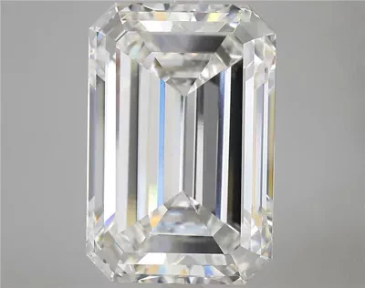15.00ct F VS1 Rare Carat Ideal Cut Emerald Lab Grown Diamond
