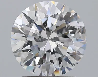 2.01ct E SI2 Rare Carat Ideal Cut Round Diamond