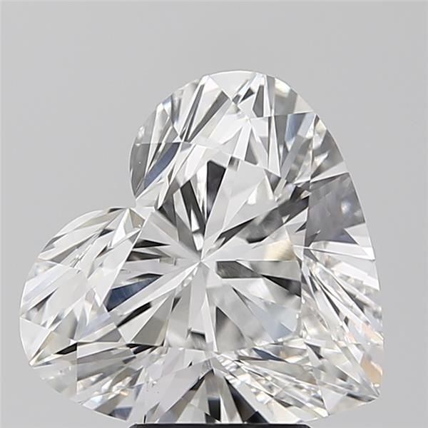 4.51ct F VVS2 Rare Carat Ideal Cut Heart Lab Grown Diamond