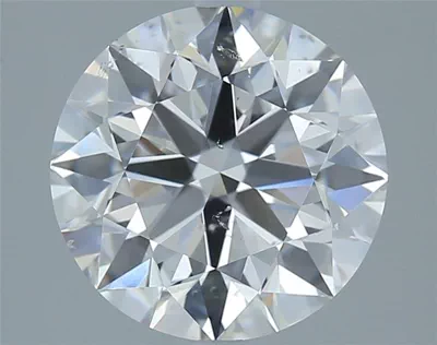 2.72ct D SI2 Rare Carat Ideal Cut Round Diamond