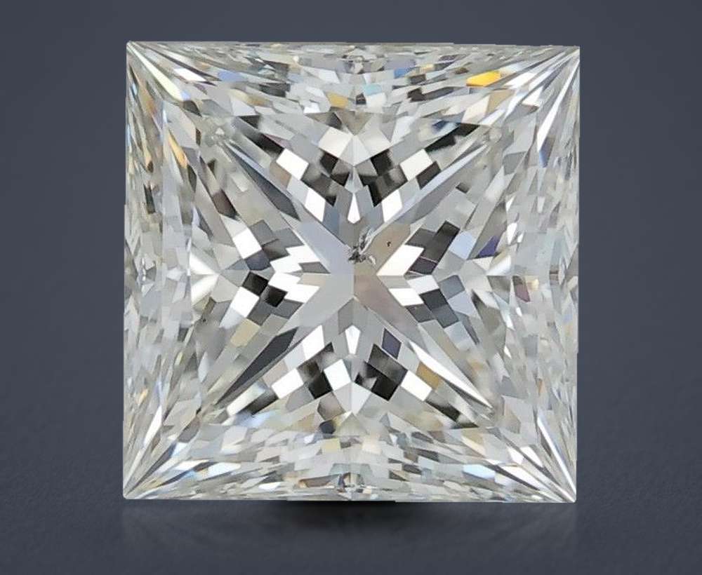 2.12ct J SI2 Rare Carat Ideal Cut Princess Diamond