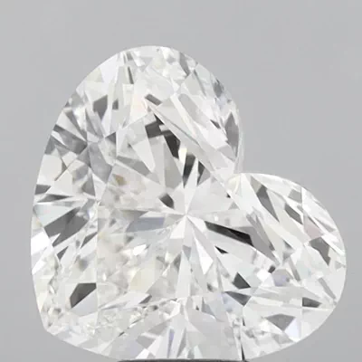 6.53ct F VVS2 Rare Carat Ideal Cut Heart Lab Grown Diamond