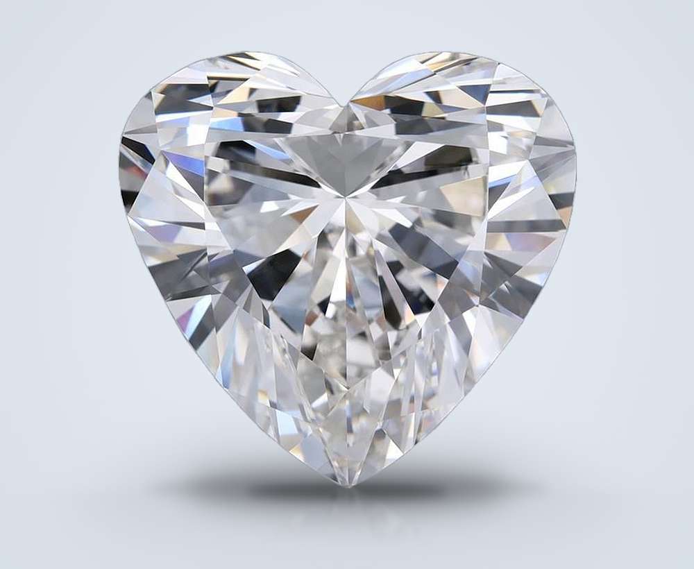 11.03ct F VVS2 Rare Carat Ideal Cut Heart Lab Grown Diamond