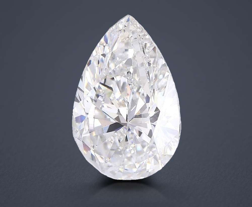13.54ct F VS1 Rare Carat Ideal Cut Pear Lab Grown Diamond