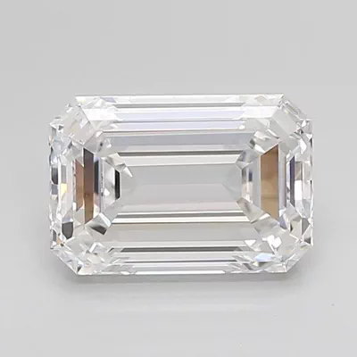 2.14ct D VVS2 Rare Carat Ideal Cut Emerald Lab Grown Diamond